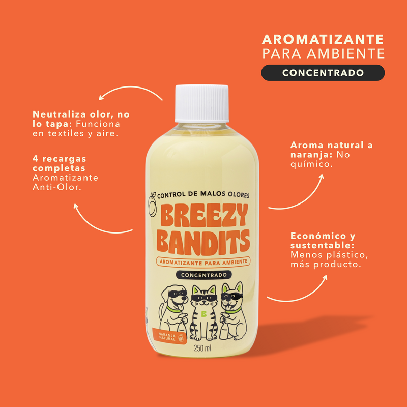 Concentrado Aromatizante Anti-Olor (Rinde x4) 250 ml