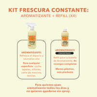 Kit Frescura Constante: Aromatizante + Refill (4x)