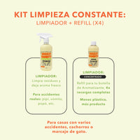 Kit Limpieza Constante: Limpiador + Refill (x4)